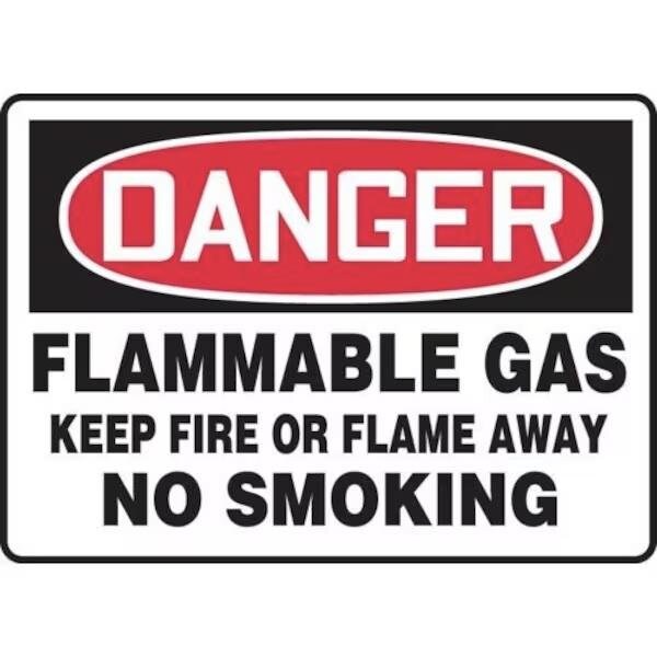 Accuform OSHA DANGER SAFETY SIGN FLAMMABLE MCHG062VA MCHG062VA - main